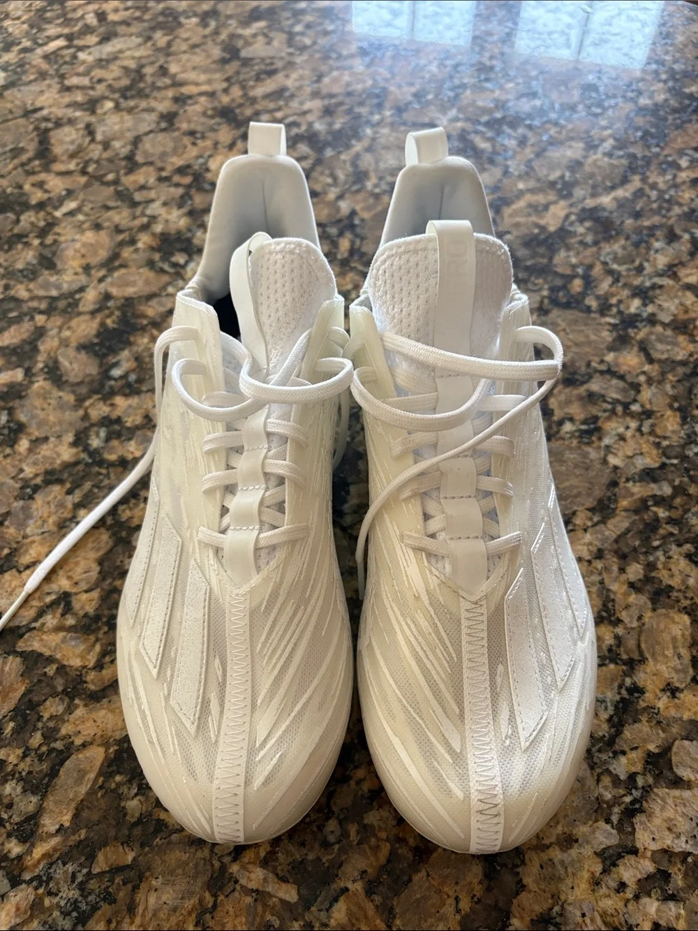 Adidas Adizero Electric Speed Football Cleats Triple White Mens 9.5 GX5413 NEW